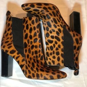 Vince Camuto Leopard Print Booties